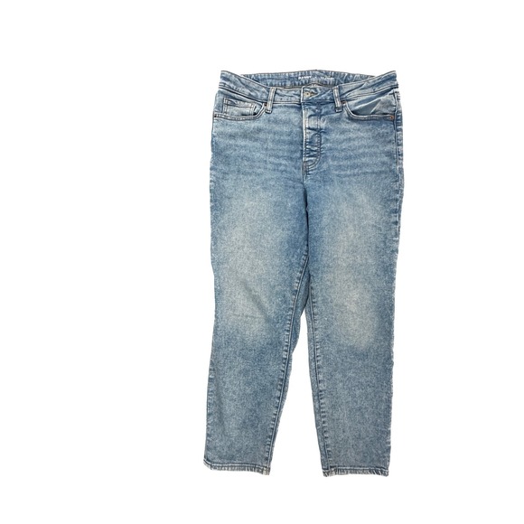 Old Navy Denim - Old Navy High Rise OG Straight Button Fly Women's size 14 Medium Blue Denim Jean